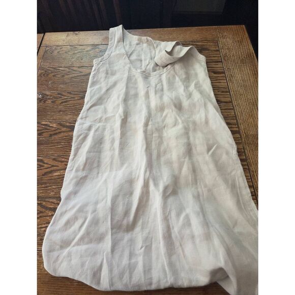 Sauths Linen Carmen Dress In White Sz Medium - Picture 4 of 4
